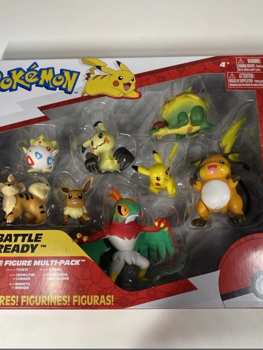 Pokemon Battle Figure 8 Pack Features 2-Inch Pikachu